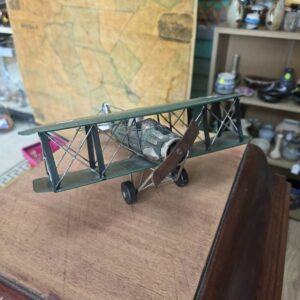 Vintage Royal Aircraft Factory S.E.5a Biplane Die Cast Model Airplane RAF Display
