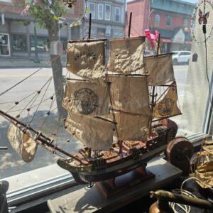 Handcrafted Tall Ship Model Sackets Brewing Company Display Boat Wooden Sailing Ship
